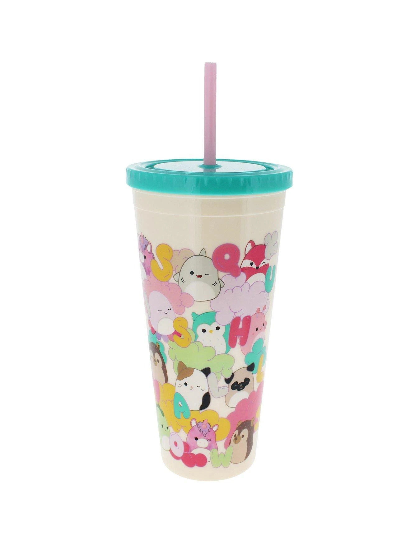 Squishmallows Beaker & Straw 1 Squishmallows Beaker & Straw