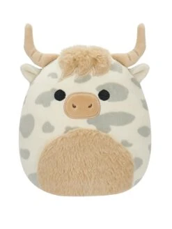 Squishmallows 7.5" Squishmallows Borsa - Grey Spotted Highland Cow